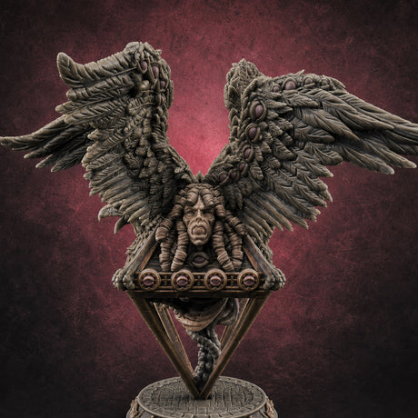 Wings Spread Wide Angel Guardian Miniature for Dungeons and Dragons, Pathfinder or other TTRPGs