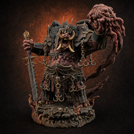 Soul Draining Demon Lord Miniature for Dungeons and Dragons, Pathfinder or other TTRPGs