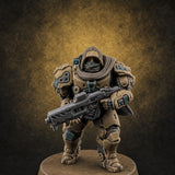 Heavy Armoured Desert Trooper C Miniature for Dungeons and Dragons, Pathfinder or other TTRPGs