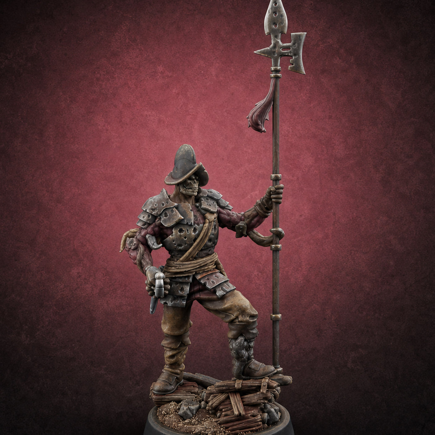 Tentacle Writhing Sword Levelling Voidtouched Swordsman B — painted concept preview (miniature supplied unpainted)