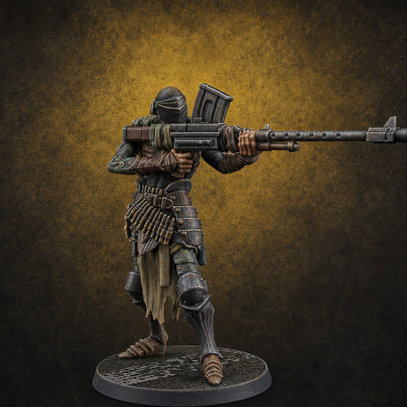 Rifle Shouldered Sight Taking Anti-Tank Trooper — painted concept preview (miniature supplied unpainted)