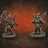 Standards Held Aloft Orc Bannermen — painted concept preview (miniature supplied unpainted)