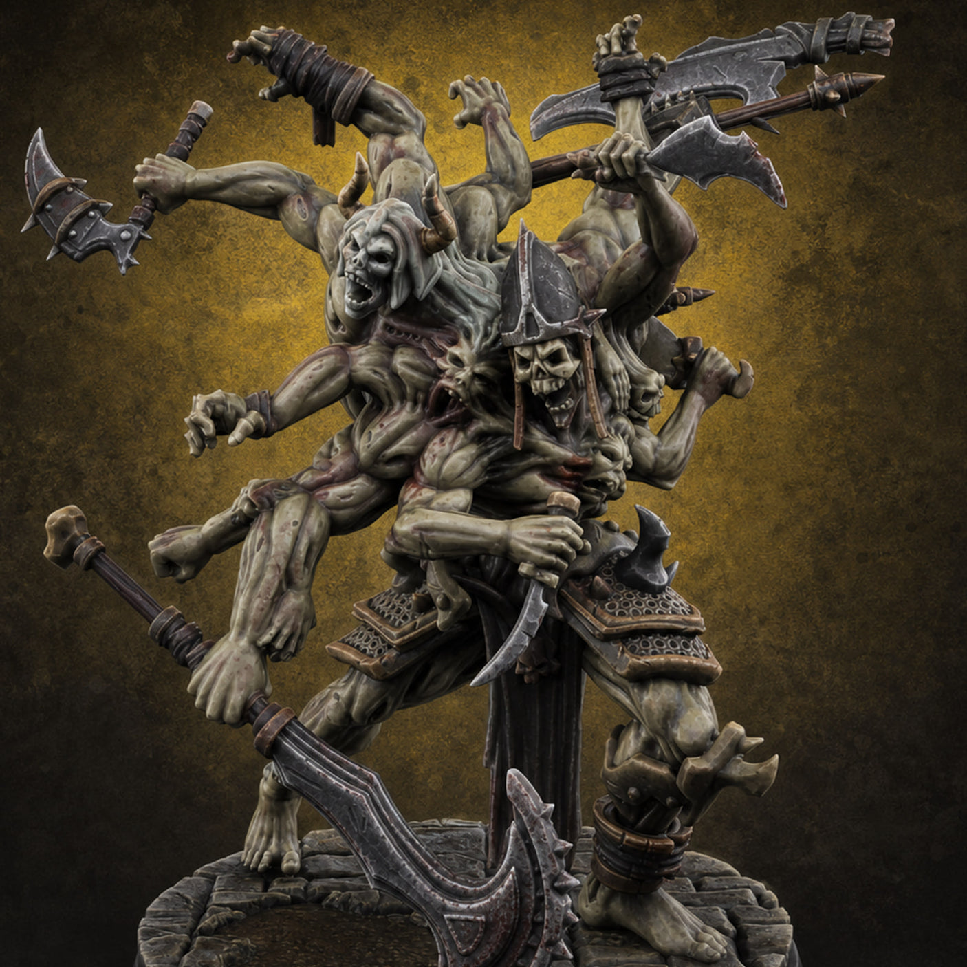 Arms Flailing Wildly Undead Atropal Scion — painted concept preview (miniature supplied unpainted)