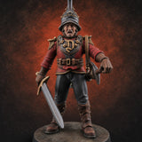 Plume Standing Proud Human Guards B Miniature for Dungeons and Dragons, Pathfinder or other TTRPGs