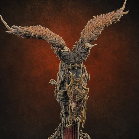 Wings Spread Wide Sphinx Ancient Guardian Miniature for Dungeons and Dragons, Pathfinder or other TTRPGs