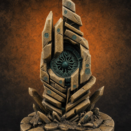 Crystalline Monolith Rising Obelisk Sentinel Miniature for Dungeons and Dragons, Pathfinder or other TTRPGs
