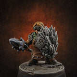 Smoke Venting Dwarf Gadgeteer E Miniature for Dungeons and Dragons, Pathfinder or other TTRPGs