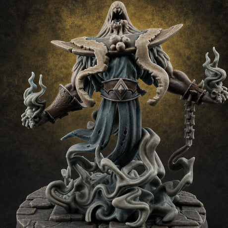 Chains Spread Wide Specter Warrior B Miniature for Dungeons and Dragons, Pathfinder or other TTRPGs