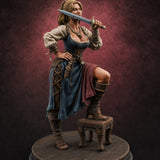 Sword Over Shoulder Human Viking Miniature for Dungeons and Dragons, Pathfinder or other TTRPGs