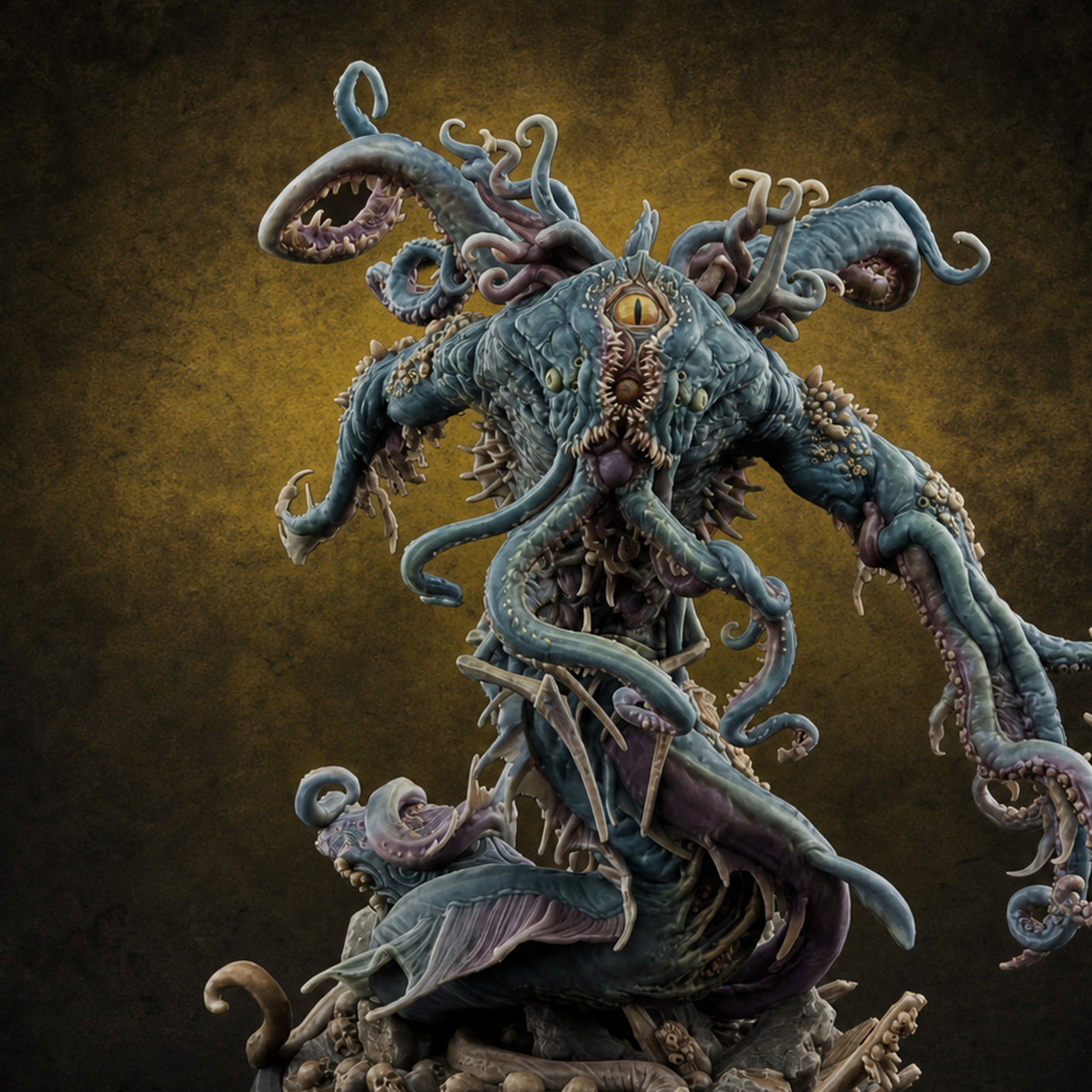 Tentacle Flailing Eye Bulging Ocean Void Scion — painted concept preview (miniature supplied unpainted)