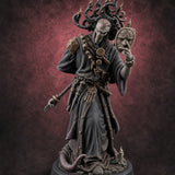 Face Borrowing Lich Sorcerer Miniature for Dungeons and Dragons, Pathfinder or other TTRPGs
