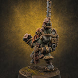 Clicking and Whirring Dwarf Artificers C Miniature for Dungeons and Dragons, Pathfinder or other TTRPGs