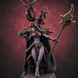 Tentacles Raised High Demon Sorcerer — painted concept preview (miniature supplied unpainted)