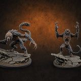 Snarling On Stone Barghest Beasts — painted concept preview (miniature supplied unpainted)
