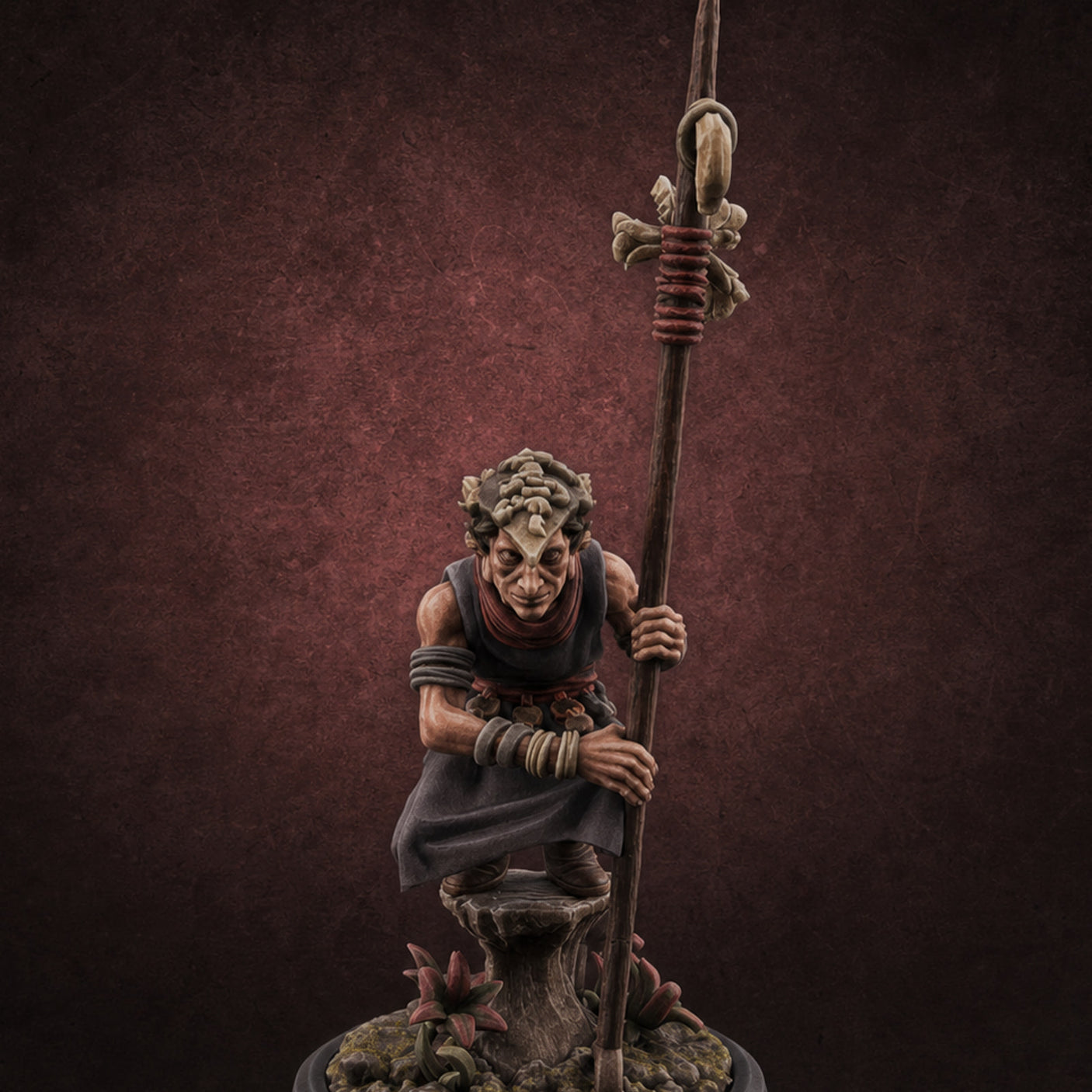 Whispering Wickedness Human Cultist D Miniature for Dungeons and Dragons, Pathfinder or other TTRPGs
