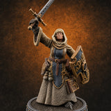 The Unseeing Holy Paladin Order B — painted concept preview (miniature supplied unpainted)