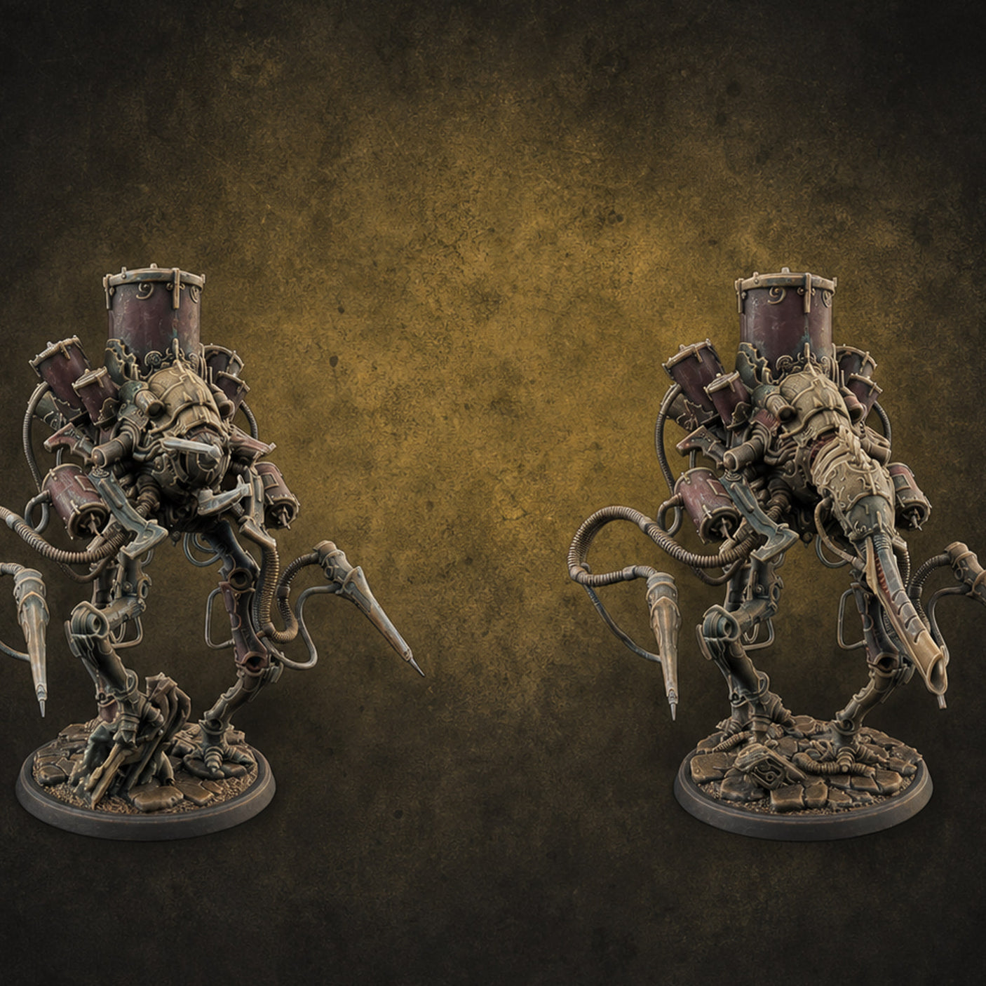 Tower Topped Tentacled Corpse Fleet Collectors — painted concept preview (miniature supplied unpainted)