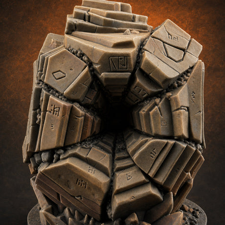 Stacked And Towering Obelisk Sentinel Miniature for Dungeons and Dragons, Pathfinder or other TTRPGs