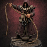Noose Coiled Ready Human Cultist Miniature for Dungeons and Dragons, Pathfinder or other TTRPGs