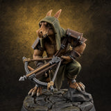 Bolt And Arrow Loosing Kobold Scout A Miniature for Dungeons and Dragons, Pathfinder or other TTRPGs