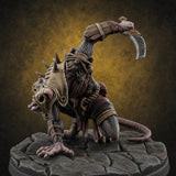 Staff Wielding Fangs Ratfolk B — painted concept preview (miniature supplied unpainted)