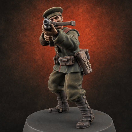 Weird War Japanese Scary SMG Gunners A — painted concept preview (miniature supplied unpainted)