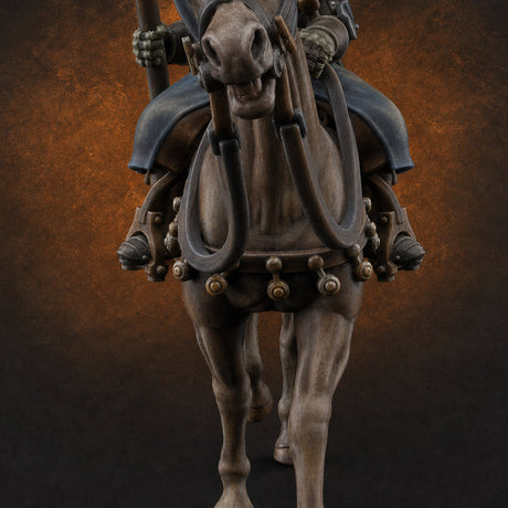 Charging Forward Mounted Human Lancers A — painted concept preview (miniature supplied unpainted)