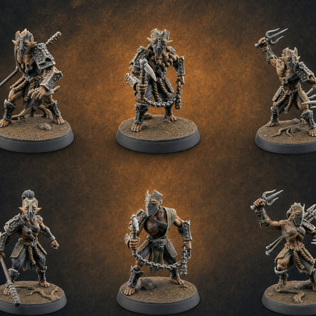 Shouldering The Blade Hadozee Warriors Miniature for Dungeons and Dragons, Pathfinder or other TTRPGs