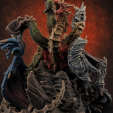 Heads Rising Skyward Tiamat — painted concept preview (miniature supplied unpainted)