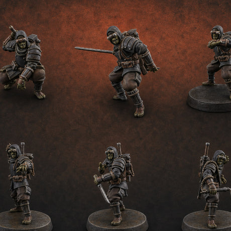 Weird War Japanese Ninja Soldiers Miniature for Dungeons and Dragons, Pathfinder or other TTRPGs