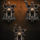 Hands In The Air Space Dwarf Bikers — painted concept preview (miniature supplied unpainted)