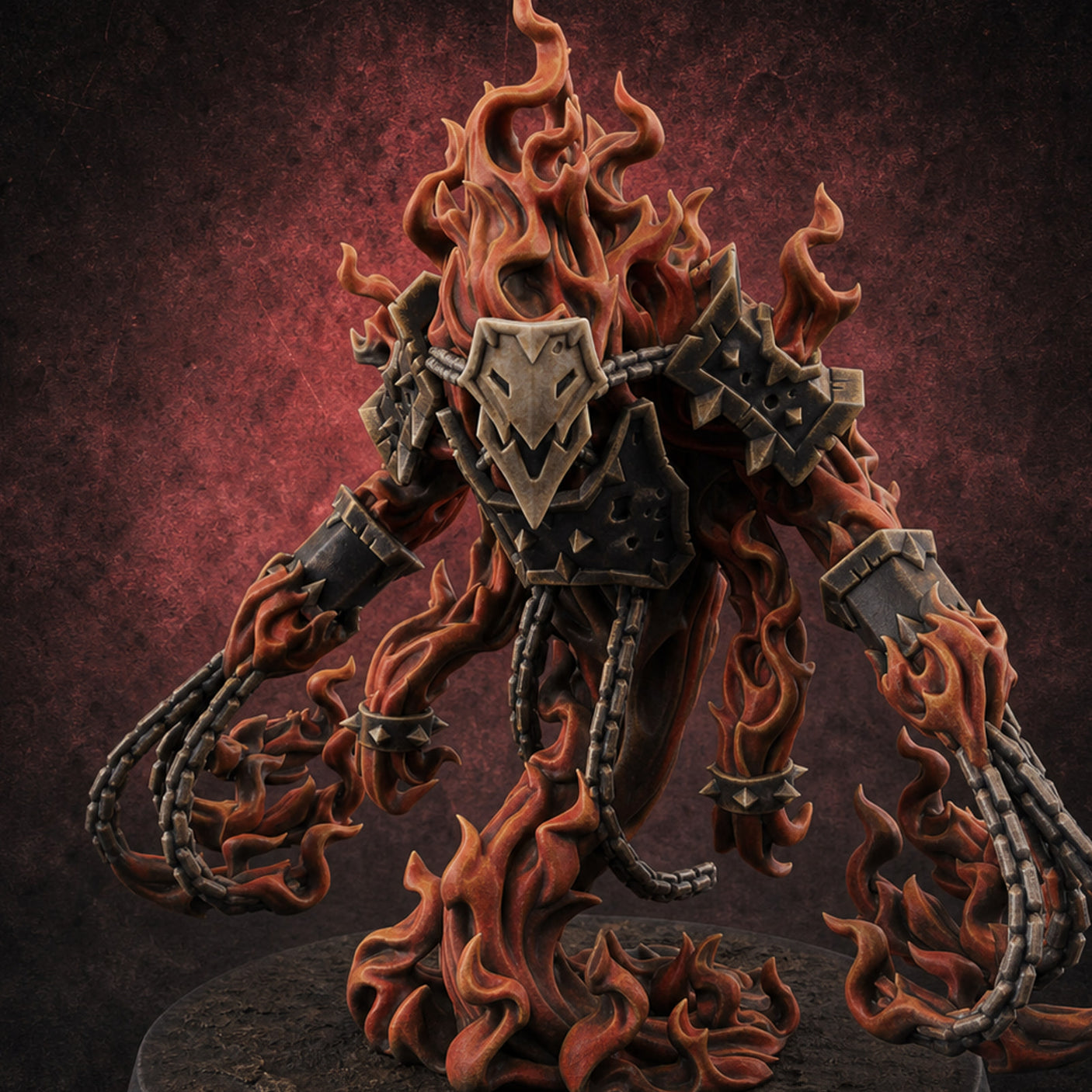 Chain Flailing Chained Elemental A Miniature for Dungeons and Dragons, Pathfinder or other TTRPGs