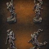 Robes Trailing Lich Shamans Miniature for Dungeons and Dragons, Pathfinder or other TTRPGs