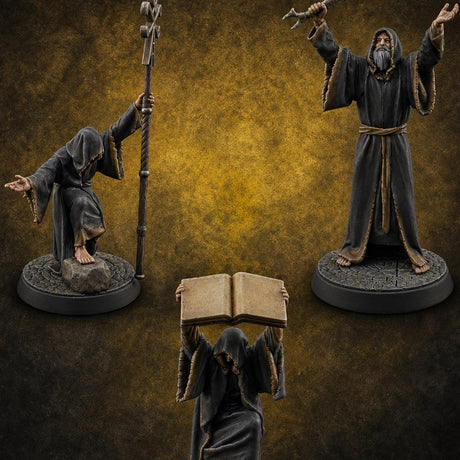 Nyarlathotep Devoted Human Cultists Miniature for Dungeons and Dragons, Pathfinder or other TTRPGs