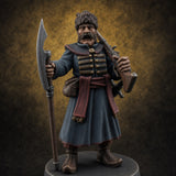 Bellowing Orders Human Captain Miniature for Dungeons and Dragons, Pathfinder or other TTRPGs