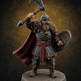 Scale-Clad Axe-Wielding Northern Warrior C Miniature for Dungeons and Dragons, Pathfinder or other TTRPGs
