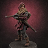 Shouldering The Load Human Crossbowwomen B — painted concept preview (miniature supplied unpainted)