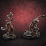 Axes Held High Ghoul Warriors — painted concept preview (miniature supplied unpainted)