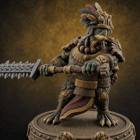 The Skull Shell Tribe E — painted concept preview (miniature supplied unpainted)