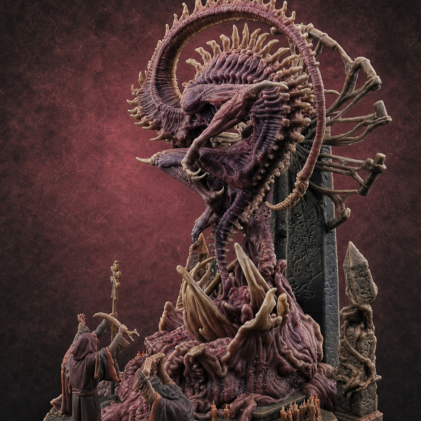 Awaking Nyarlathotep — painted concept preview (miniature supplied unpainted)