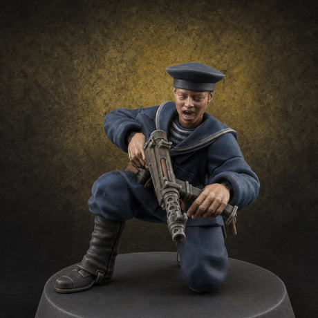 Weird War Japanese Scary SMG Gunners D — painted concept preview (miniature supplied unpainted)