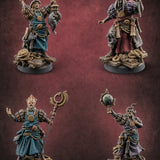 Tentacle Lashing Lantern Raising Cultists — painted concept preview (miniature supplied unpainted)
