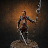Masked Human Gladiator Miniature for Dungeons and Dragons, Pathfinder or other TTRPGs