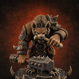 The Bloodhowl Gnolls L — painted concept preview (miniature supplied unpainted)