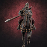 Charging Forward Mounted Human Lancers F — painted concept preview (miniature supplied unpainted)