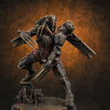 Gun Toting Leaping Warforged Troopers — painted concept preview (miniature supplied unpainted)