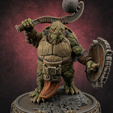 The Skull Shell Tribe B — painted concept preview (miniature supplied unpainted)