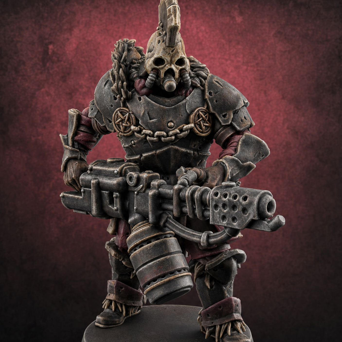 Skull Power Armored Space Warriors B — painted concept preview (miniature supplied unpainted)