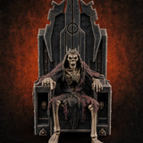 Throne Sitting Skeleton King Miniature for Dungeons and Dragons, Pathfinder or other TTRPGs