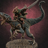 Raptor Riding Kobold Beast Rider A Miniature for Dungeons and Dragons, Pathfinder or other TTRPGs